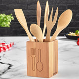 Set de ustensile de bucătărie Kitchenware Set   UP00678, Natural, 13x13x32 cm