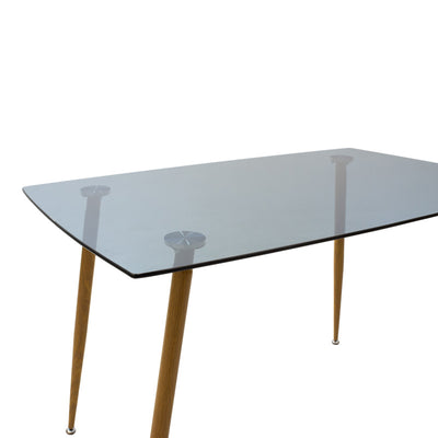 Set dining Chloe-Gaston, 5 piese, Antracit-Natural, 120x70x75 cm, foto produs 7