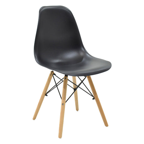 Set dining Chloe-Julita, 5 piese, Antracit, 120x70x75 cm