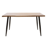 Set dining cu Murde Chairs negru and Neve masă, negru, 140x80x75 cm