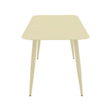 Set dining exterior Heven Vista, 5 piese, 120x70x72 cm - Champagne