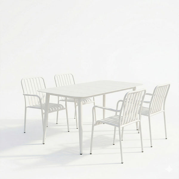 Set dining exterior Heven Vista, 5 piese, 150x80x72 cm
