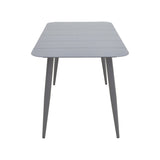 Set dining exterior Heven Vista, 7 piese, 120x70x72 cm - Antracit