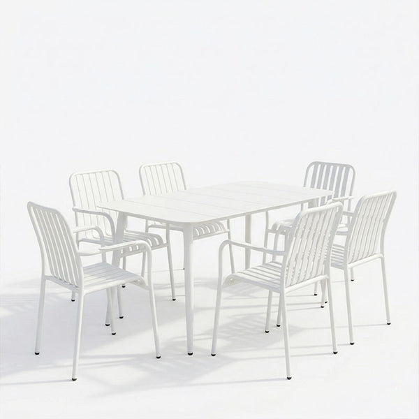 Set dining exterior Heven Vista, 7 piese, 120x70x72 cm