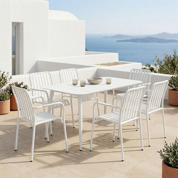 Set dining exterior Heven Vista, 7 piese, 120x70x72 cm
