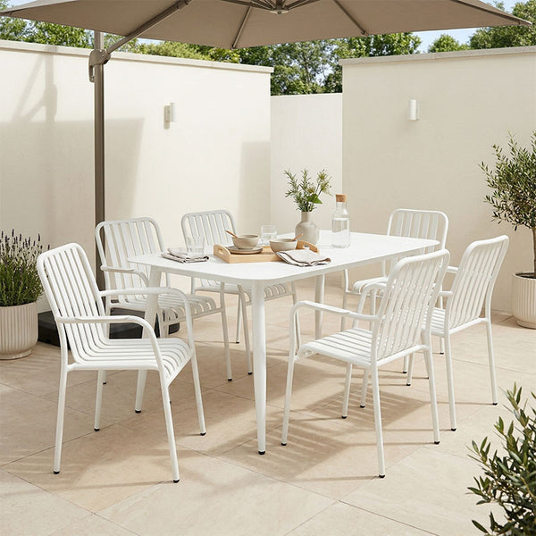 Set dining exterior Heven Vista, 7 piese, 150x80x72 cm