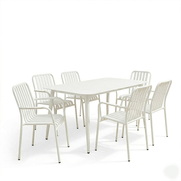 Set dining exterior Heven Vista, 7 piese, 150x80x72 cm