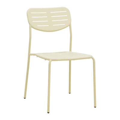 Set dining exterior Moraja Deraby I, 5 piese, Crem, 140x80x72 cm, prezentare produs, metal, pentru living sau bucătărie