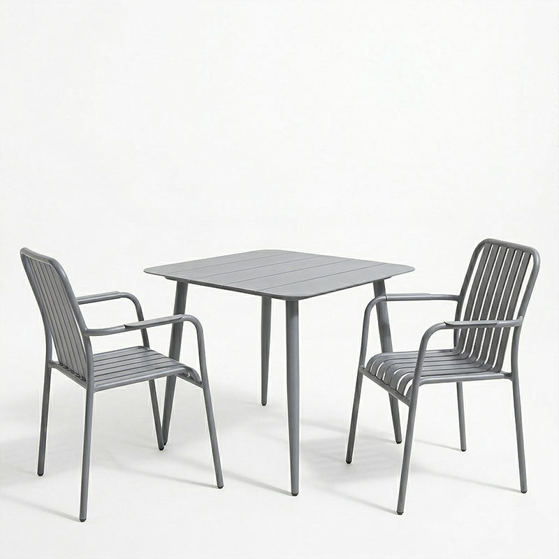 Set dining exterior Heven Vista, 3 piese, 80x80x72 cm - Antracit