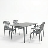 Set dining exterior Heven Vista, 5 piese, 150x80x72 cm - Antracit
