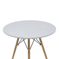 Set dining Julita-Parker, 5 piese, Alb-Natural, 80x80x73 cm, foto produs 7