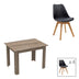 Masa Cu Scaune Set dining Manka-Gaston, 5 piese, Negru-Sonoma, 110x80x77 cm