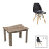 Masa Cu Scaune Set dining Manka-Julita, 5 piese, Negru-Sonoma, 110x80x77 cm