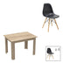 Masa Cu Scaune Set dining Manka-Julita, 5 piese, Sonoma-Negru, 110x80x77 cm