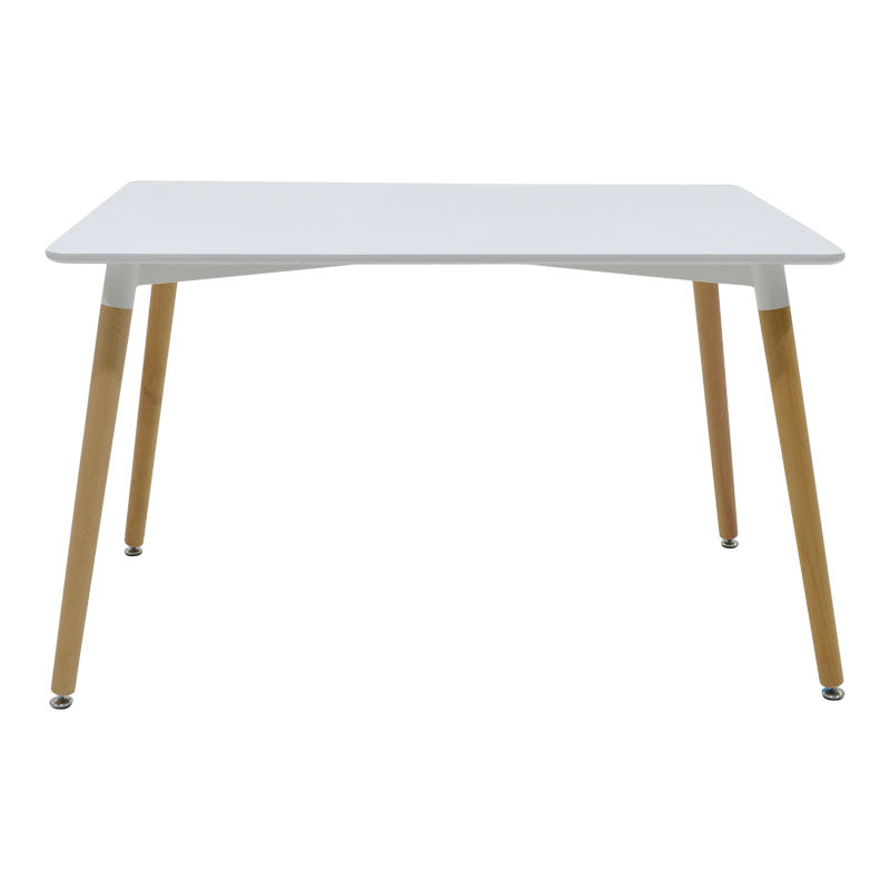 Set dining Natali-Gaston, 5 piese, Gri-Alb-Natural, 120x80x76 cm, foto produs