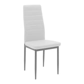 Set dining Natali-Parker, 3 piese, Alb-natural, 80x80x76 cm, imagine suplimentara