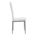Set dining Natali-Parker, 3 piese, Alb-natural, 80x80x76 cm, perspectiva suplimentara