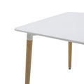 Set dining Natali-Parker, 3 piese, Alb-natural, 80x80x76 cm, foto produs 7