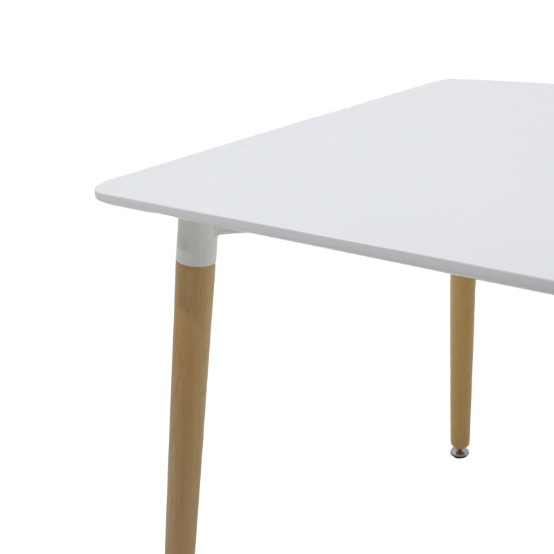 Set dining Natali-Parker, 3 piese, Alb-natural, 80x80x76 cm, foto produs 7