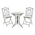 mobilier de gradina Set dining Sellis, 3 piese, Mozaic, Negru