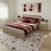 Set Dormitor Athos cu Pat 160x200 cm, Lemn, 3 Piese