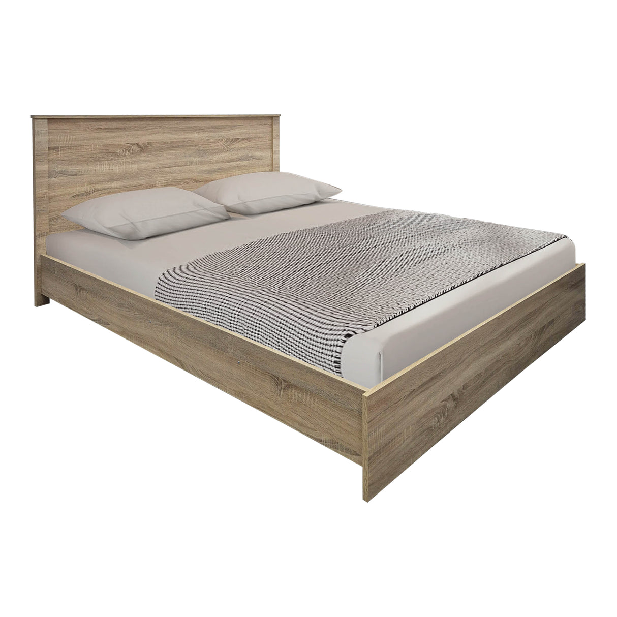Set Dormitor Athos cu Pat, Lemn, 160x200 cm