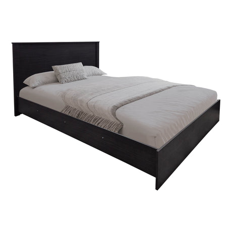 Set Dormitor Athos cu Pat, Wenge, 140x200 cm