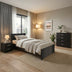 Set Dormitor Athos cu Pat 90x190 cm, Wenge, Set 3 Piese