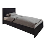 Set Dormitor Athos cu Pat, Wenge, 90x190 cm