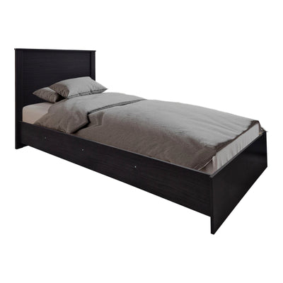 Set Dormitor Athos cu Pat, Wenge, 90x190 cm, imagine suplimentara