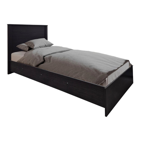 Set Dormitor Athos cu Pat, Wenge, 90x190 cm