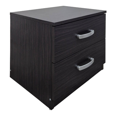 Set Dormitor Athos cu Pat, Wenge, 90x190 cm, perspectiva suplimentara