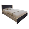 Set Dormitor Athos Sonoma Charcoal cu Pat, Lemn, Generoase, 140x200 cm, imagine suplimentara