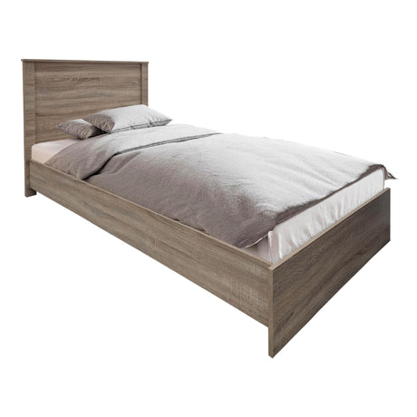 Set dormitor Athos Sonoma cu pat, lemn, compacte, 90x190 cm