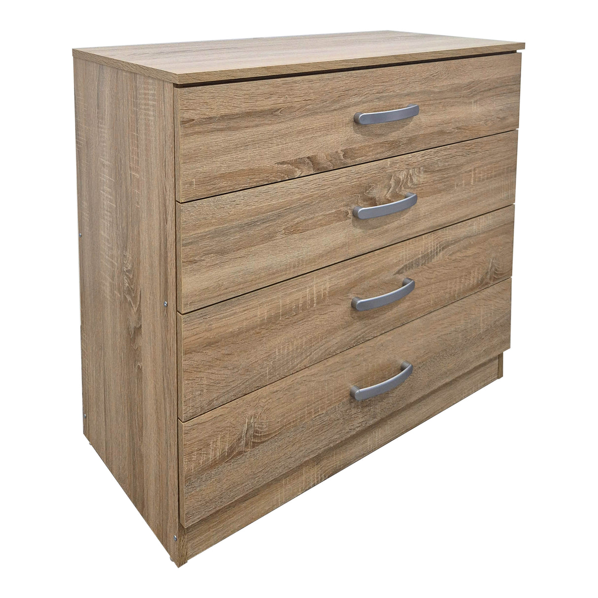 Set dormitor Athos Sonoma cu pat, lemn, compacte, 90x190 cm