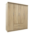 Set Dormitor cu Pat 120x200 cm Olympus Sonoma, Lemn, Set: 4 piese, detaliu produs