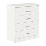 Set dormitor Olympus White, Lemn, Set 4 piese, Pat 140x200 cm