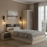Set Dormitor cu Pat Olympus Castillo Toro, Lemn, 120x200 cm