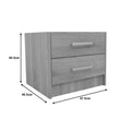 Set dormitor cu pat Olympus Sonoma, lemn, 120x200 cm, perspectiva suplimentara
