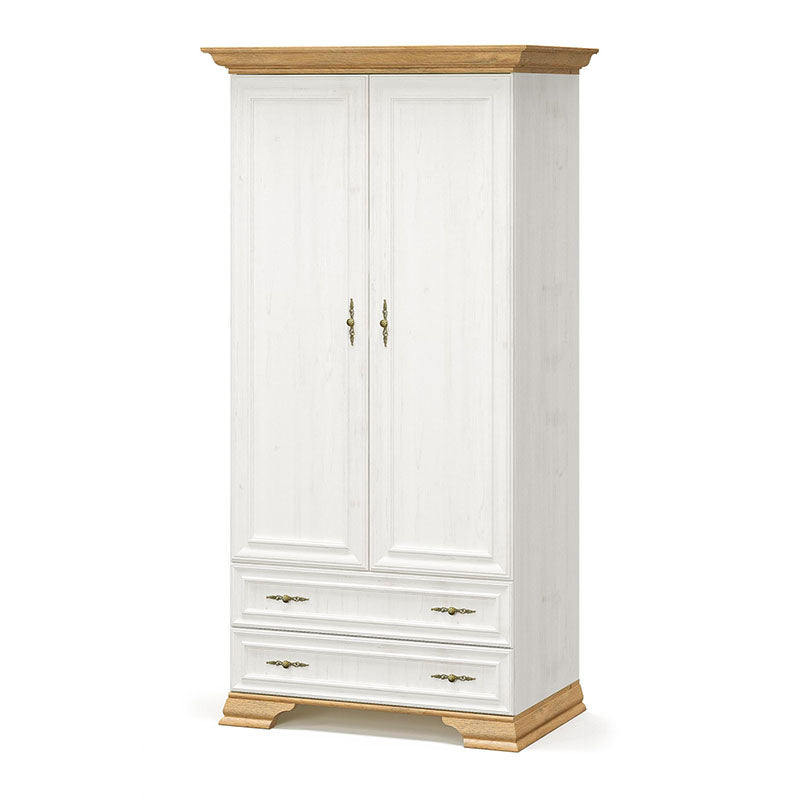 Set Dormitor Jaden cu Pat, Oak-Alb, Lemn, 160x200 cm