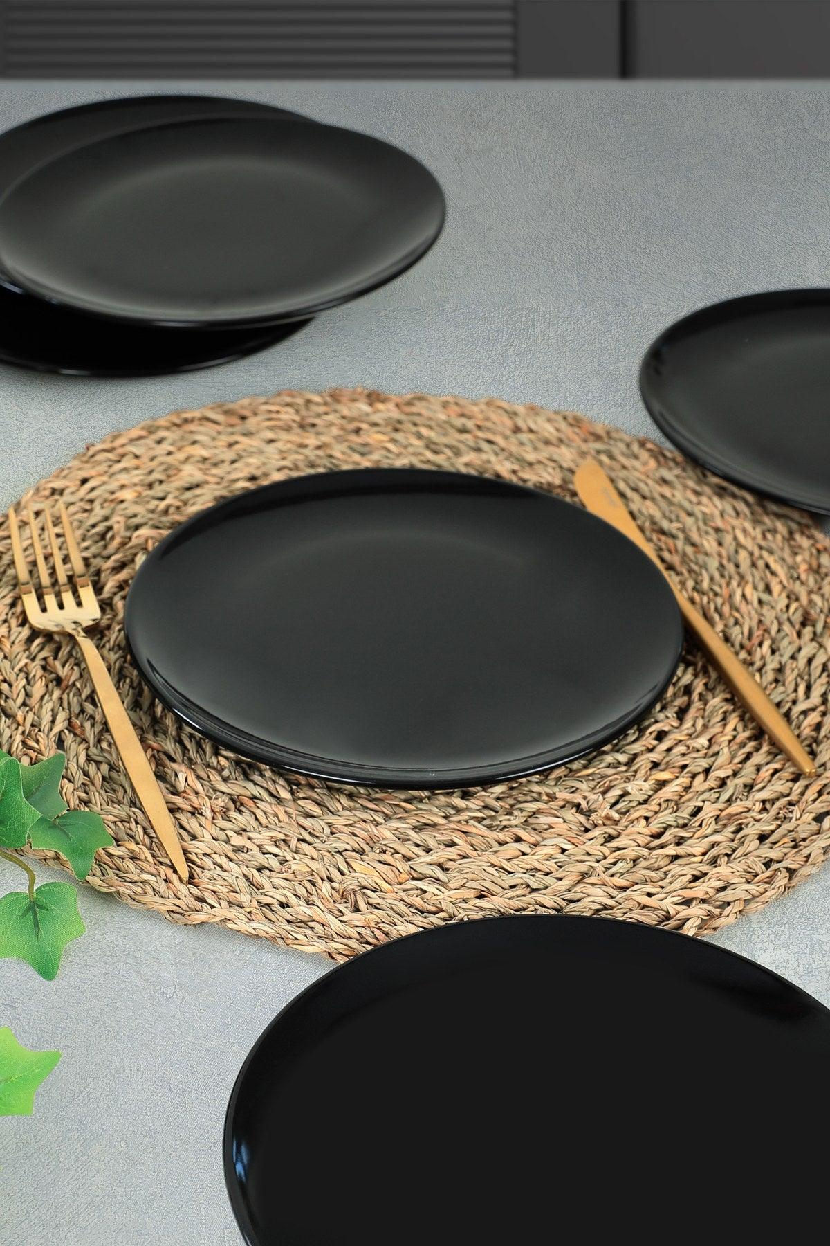 Set farfurii din ceramica pentru desert, Multicolor, 21 cm