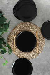 Set farfurii din ceramica pentru desert, Multicolor, 21 cm