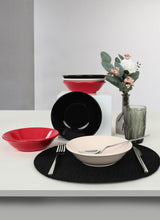 Set farfurii, Multicolor, 18 cm