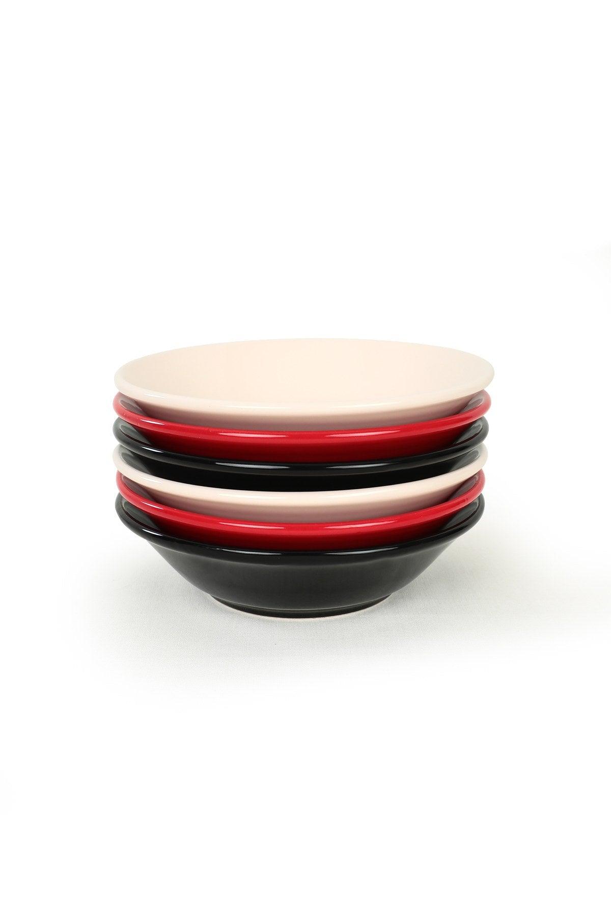 Set farfurii, Multicolor, 18 cm