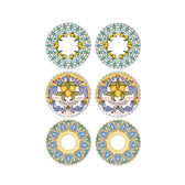 Set farfurii, Multicolor, 19 cm
