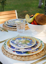 Set farfurii, Multicolor, 19 cm