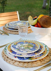 Set farfurii, Multicolor, 19 cm