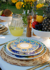 Set farfurii, Multicolor, 19 cm