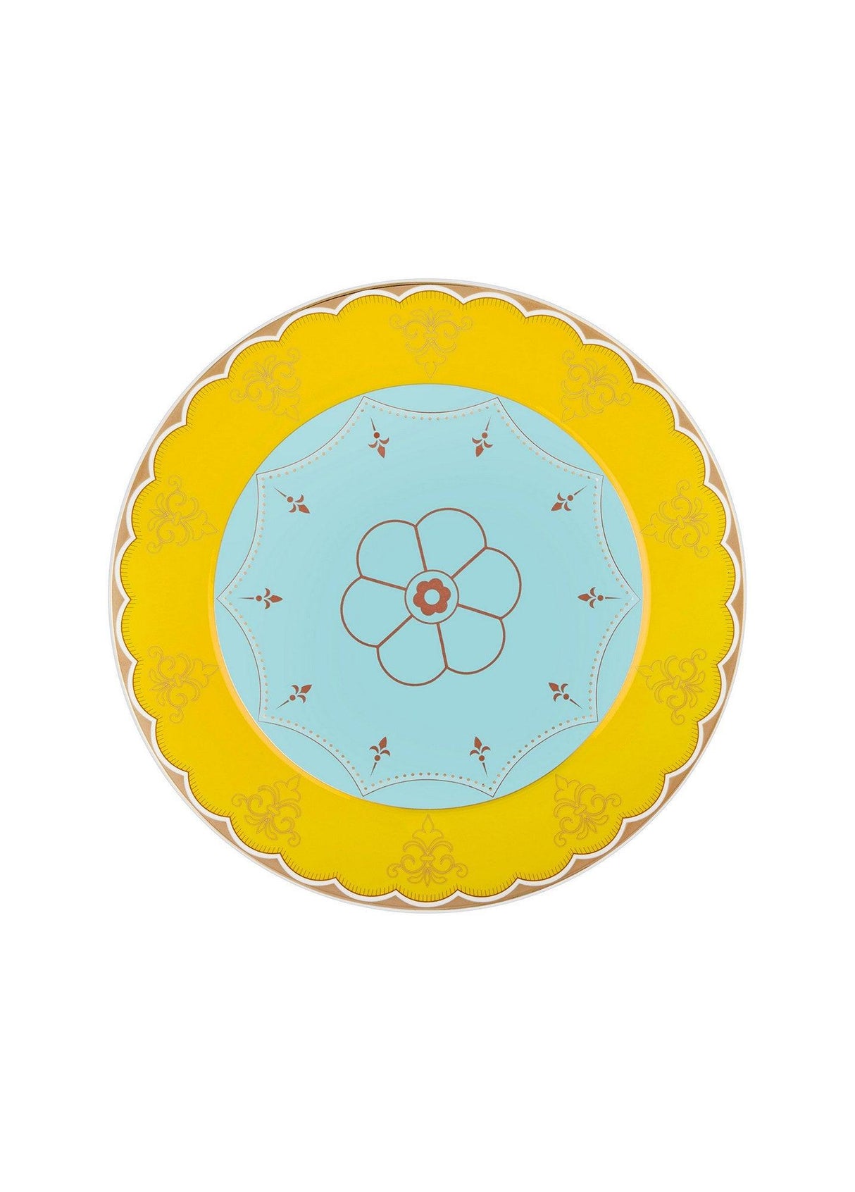 Set farfurii pentru desert DIN, Multicolor, 21x1x21 cm