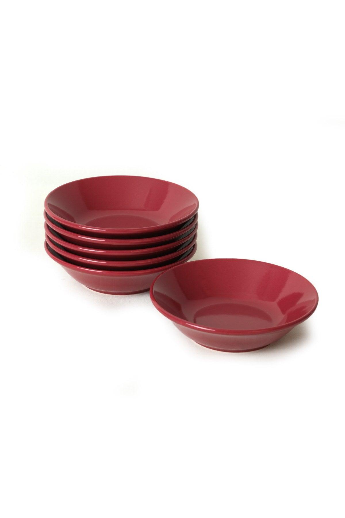 Set farfurii, Roșu, 18 cm